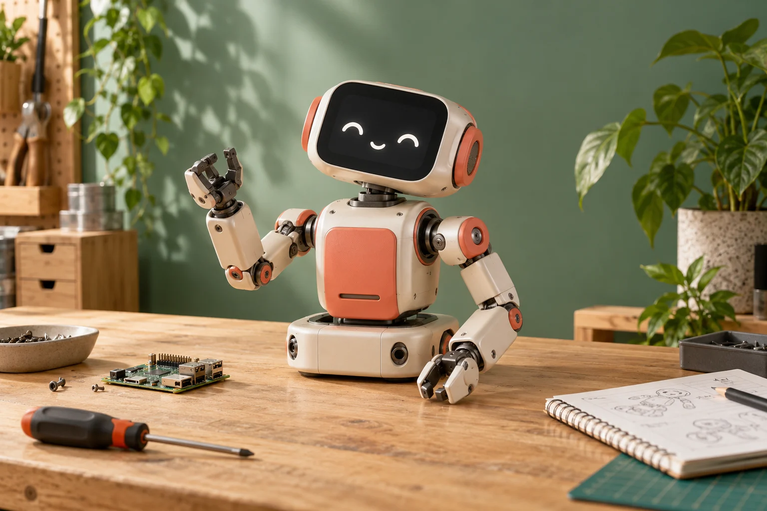OpenBot Lab — original robotics concept illustration